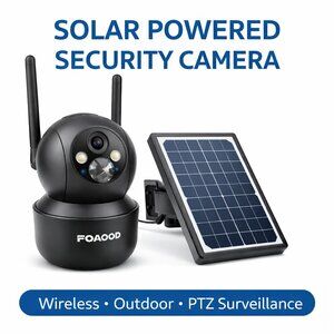 FOAOOD - PTZ Solar Powered Security Camera - Model: DQ201